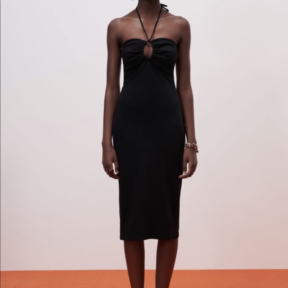 Zara Cut Out Midi Dress